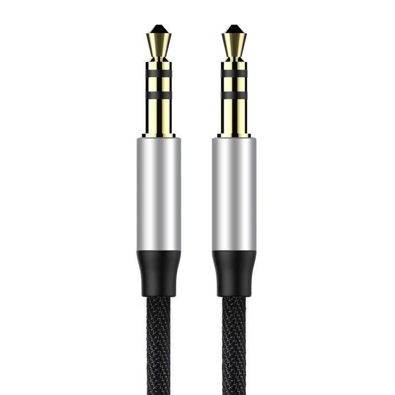 Baseus Yiven audio kabel mini jack 3,5mm AUX, 1m (crna+srebrna)