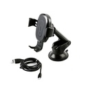 Gravity Car Mount Baseus s induktivnim punjačem Qi (crni)