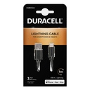 Kabel USB na Lightning Duracell 1m (crni)