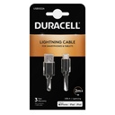 Kabel USB na Lightning Duracell 2m (crni)