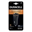 Auto punjač 2xUSB 30W Duracell (crni)