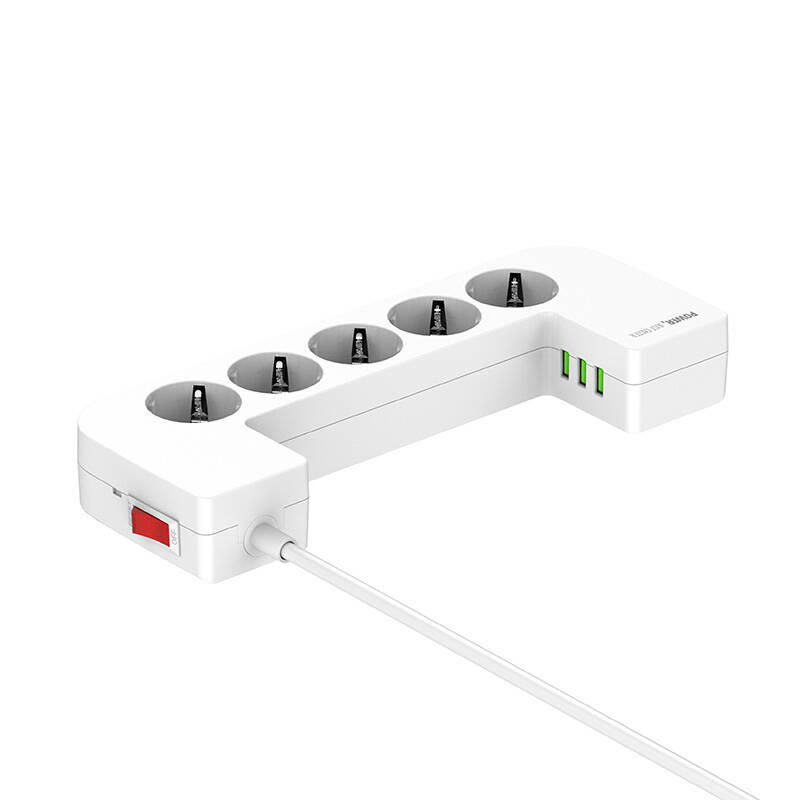 LDNIO SN5311W Upravljačka razvodna kutija 5AC(EU/US) 3USB 2M