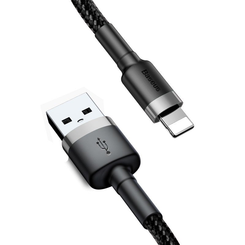 Baseus Cafule USB Lightning kabel 1,5A 2m (sivo+crno)