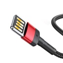 Baseus Cafule dvostrani USB Lightning kabel 2,4A 1m (crni+crveni)