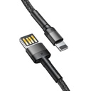 Lightning USB kabel (reverzibilni) Baseus Cafule 2.4A 1m (sivo-crni)