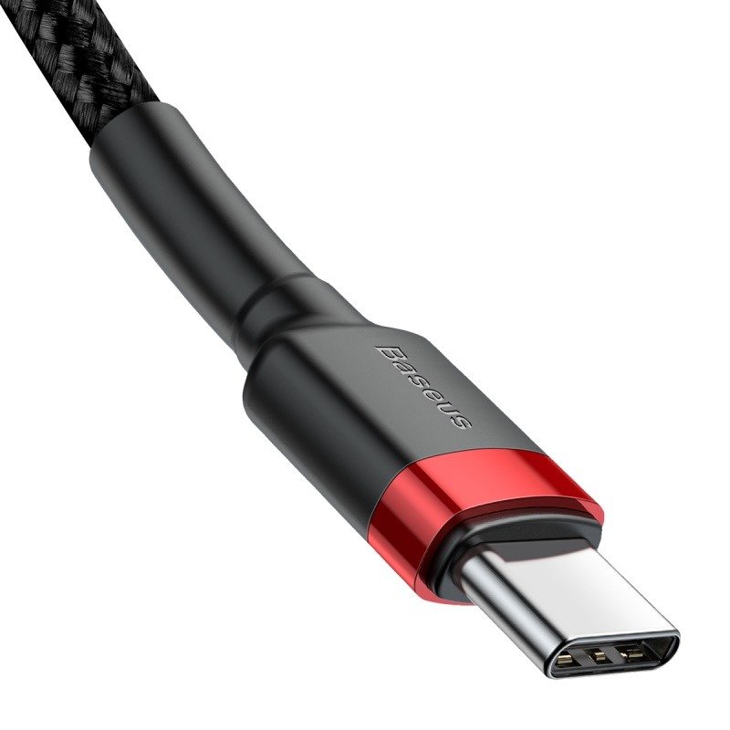 USB-C PD Baseus kabel Cafule PD 2.0 QC 3.0 60W 1m (crno-crveni)