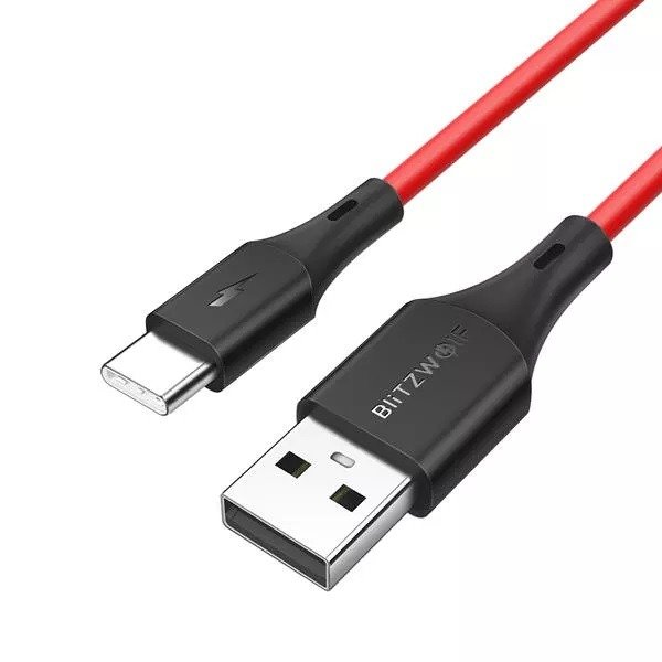 USB-C kabel BlitzWolf BW-TC15 3A 1.8m (crveni)