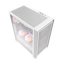 Kućište za računalo Darkflash DRX70 MESH + 4 RGB ventilatora (bijelo)