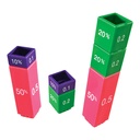 Fraction Tower Equivalency Cubes Resursi za učenje LER 2509