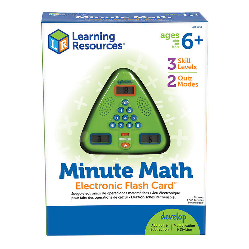 Minute Math Electronic Flash Card Learning Resources LER 6965