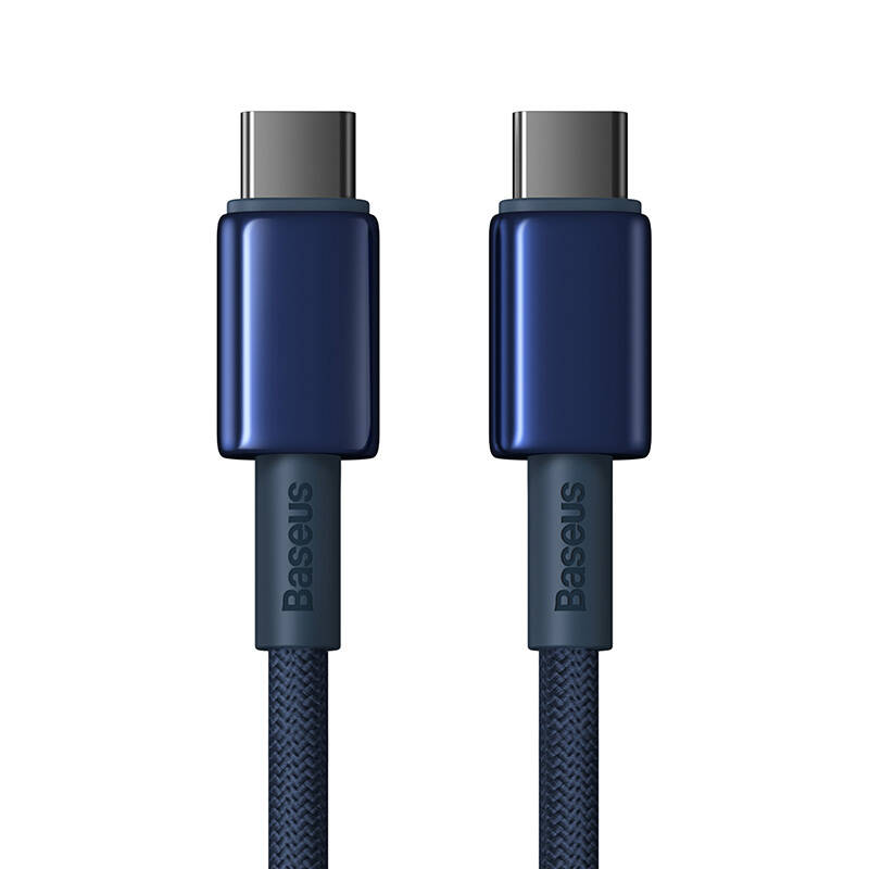 Kabel USB-C do USB-C Baseus Tungsten Gold, 100W, 1m (niski)