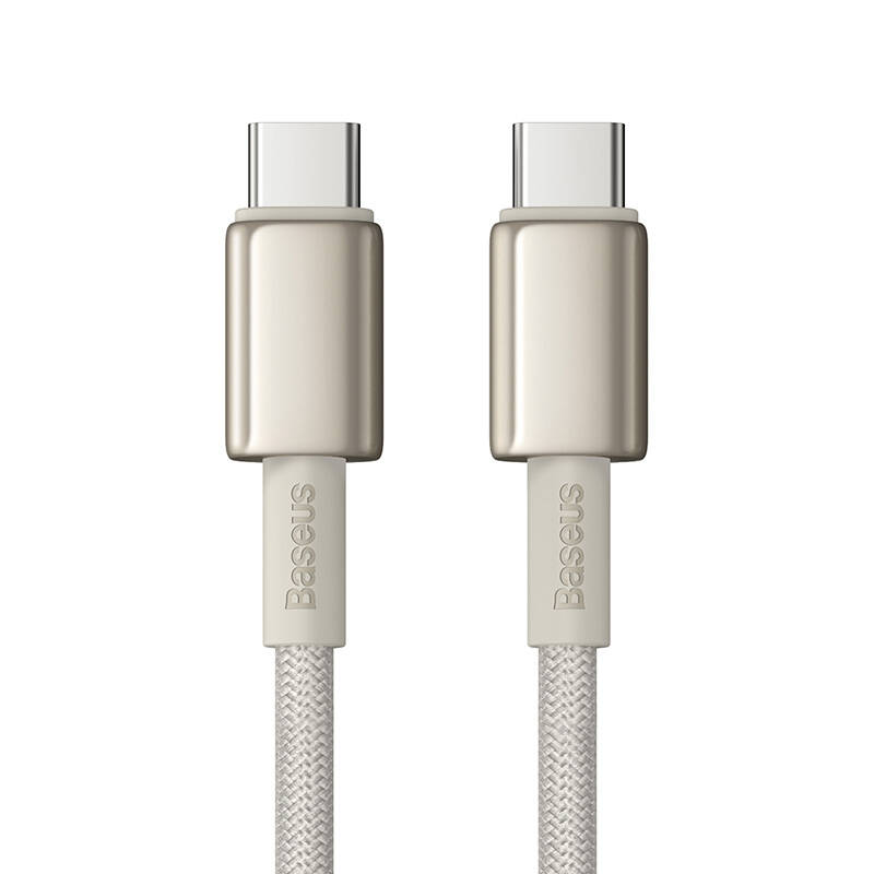 Kabel USB-C do USB-C Baseus Tungsten Gold, 100 W, 1 m (złoty)