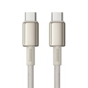 Kabel USB-C do USB-C Baseus Tungsten Gold, 100 W, 1 m (złoty)