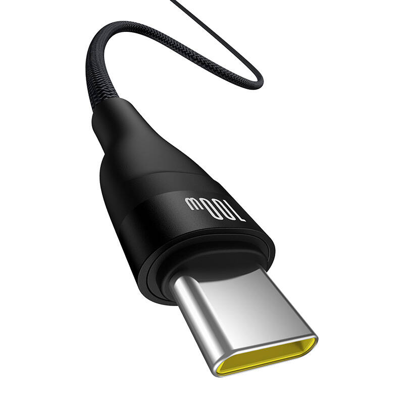 Kabel za punjenje Baseus Flash 2 USB na USB-C 100W, 2m (crni)