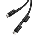 Kabel za brzo punjenje USB-C na USB-C Baseus Fish-Eye 100W, 1m (crni)