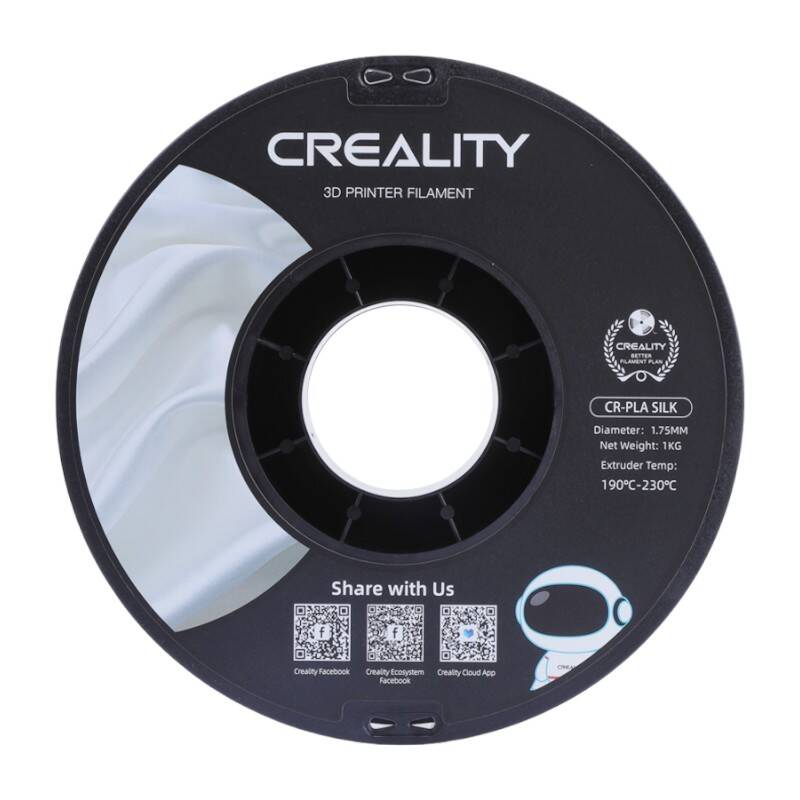 CR-Silk PLA filament Creality (srebrna)