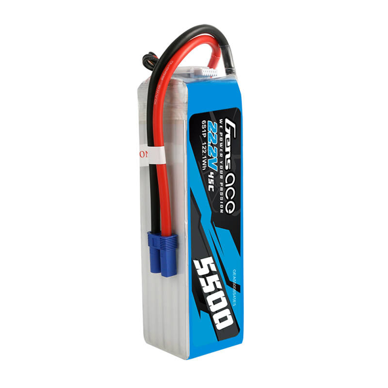 Gens ace 5500mAh Lipo 22.2V 45C 6S1P model helikopterskih baterija