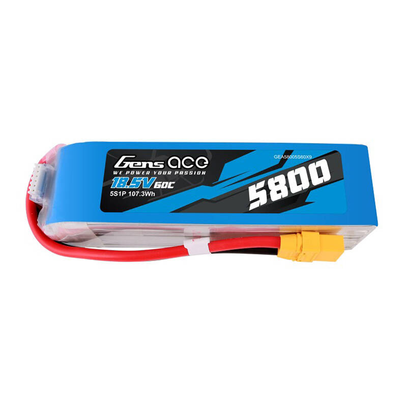 Gens ace 5800 mAh 60C 18,5 V 5S1P Lipo baterija s XT90 utikačem