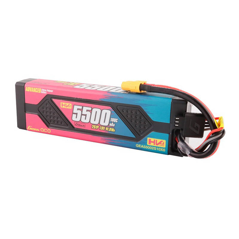 Gens ace Advanced 5500mAh 7.6V 100C 2S1P HardCase Lipo baterija s XT60