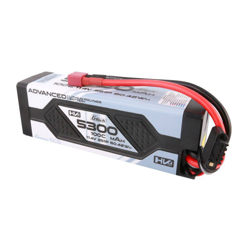 Gens ace Advanced G-Tech 5300mAh 11.4V 3S1P 100C HV auto Lipo baterija Hardcase s Deans utikačem