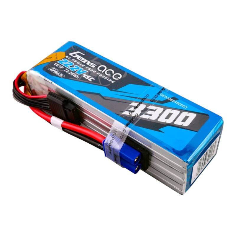 Gens ace G-Tech 3300mAh 22.2V 45C 6S1P Lipo baterija s EC5 utikačem