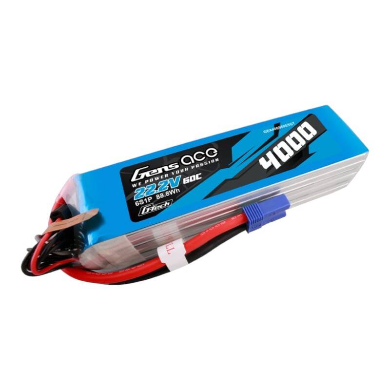 Gens ace G-Tech 4000 mAh 22,2 V 60C 6S1P Lipo baterija s EC5 utikačem