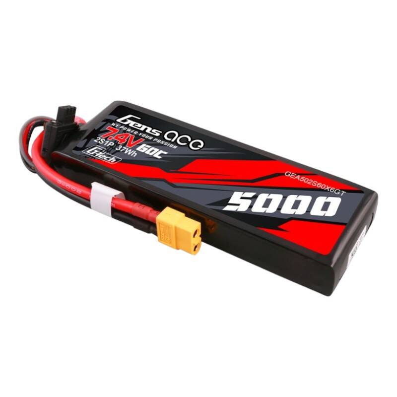 Gens ace G-Tech 5000mAh 7.4V 60C 2S1P Lipo kućište od PC materijala s XT60 utikačem