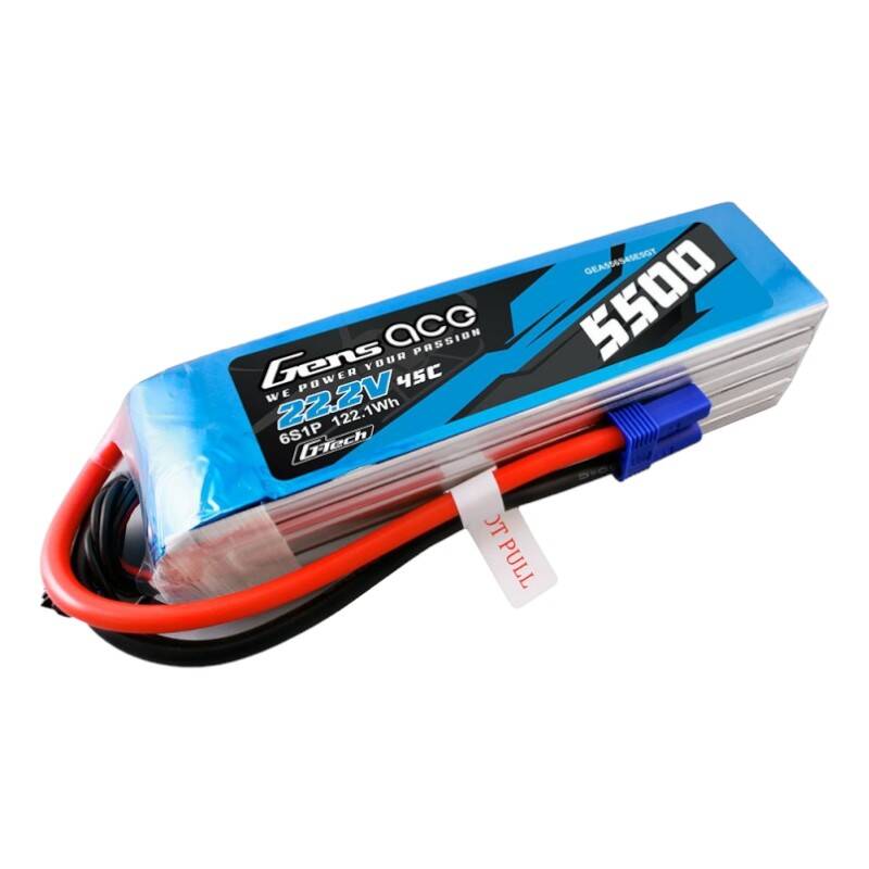 Gens ace G-Tech 5500mAh Lipo 22.2V 45C 6S1P model helikopterskih baterija