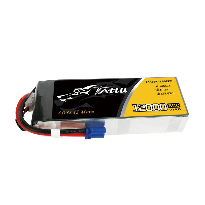 Tattu 12000mAh 14.8V 30C 4S1P Lipo baterija s EC5