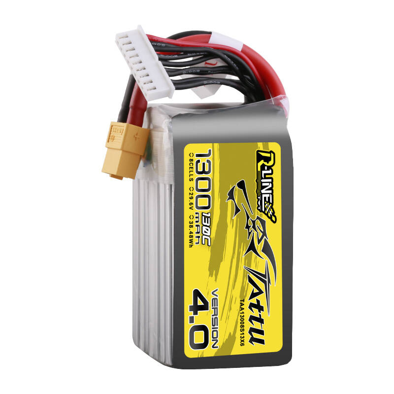 Tattu R-Line verzija 4.0 1300mAh 29.6V 130C 8S1P Lipo baterija s XT60 utikačem