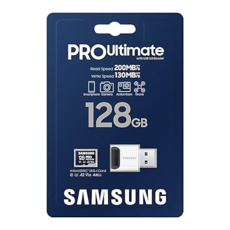 Memorijska kartica Samsung microSDXC PRO Ultimate 128GB 200 MB/s UHS-I/U3 (MB-MY128SB/WW)