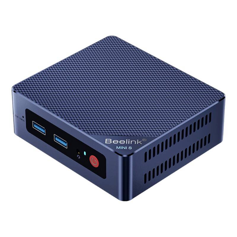 MINI PC Beelink S 12 PRO Intel Alder Lake - N100 16GB RAM + 500GB Blue