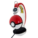 Žičane slušalice za djecu OTL Pokemon Pokeball Dome (crvene)