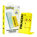 Magnetni powerbank OTL 5000 mAh, USB-C 15W, Pokemon Pikatchu sa postoljem (žuto)