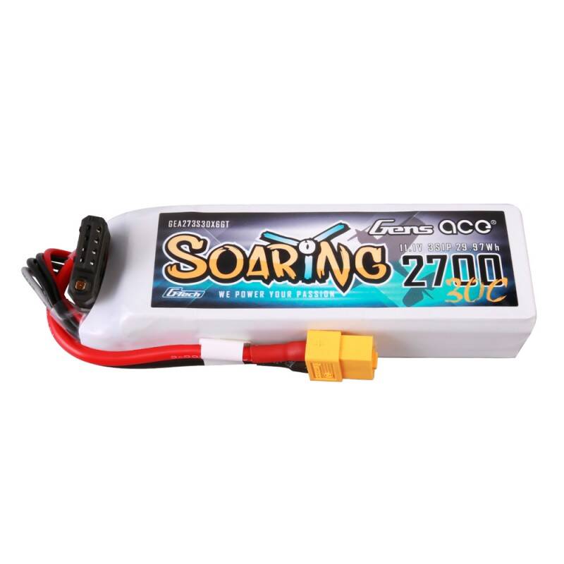 Gens ace G-Tech ogromna 2700mAh 11.1V 30C 3S1P LiPo baterija