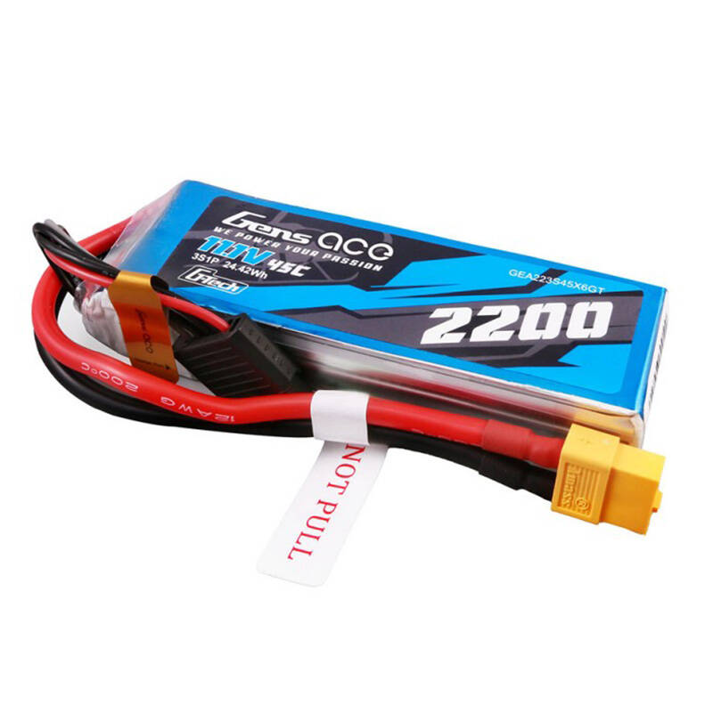 Gens Ace G-Tech 2200mAh 11.1V 45C 3S1P baterija s XT60 utikačem