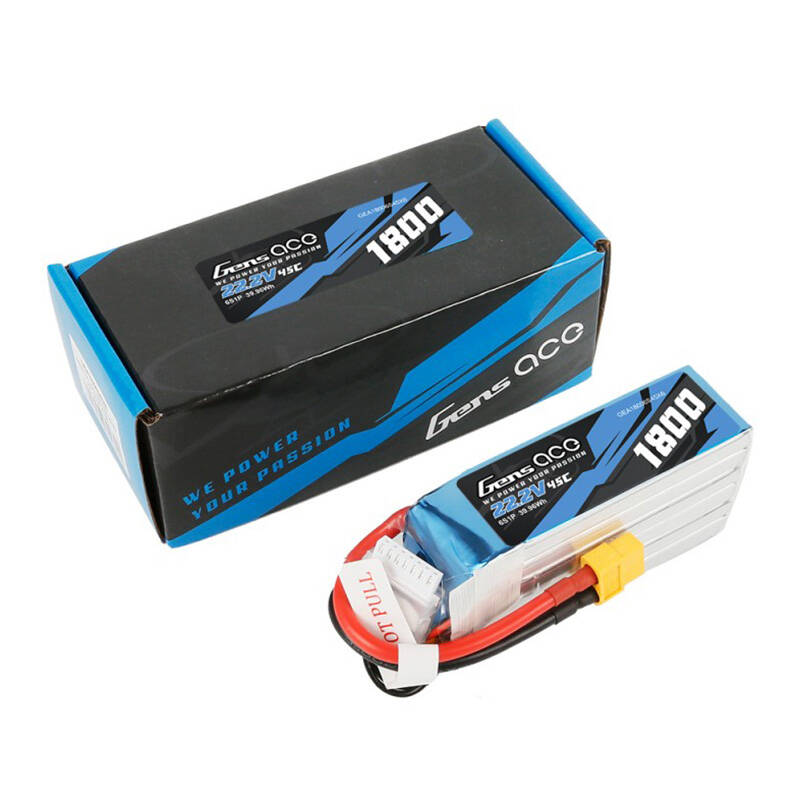 Gens ace 1800mAh 22.2V 45C 6S1P Lipo baterija