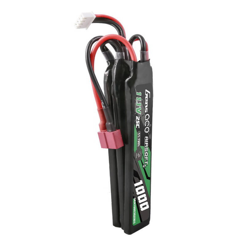 Gens ace 25C 1000mAh 3S1P 11.1V Nunchuck 3X Airsoft Gun Lipo baterija s T utikačem