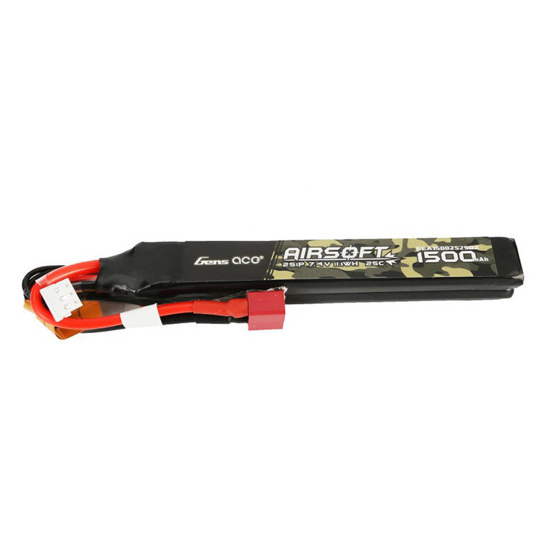 Gens ace 25C 1500 mAh 3S1P 11,1 V Airsoft Gun Lipo baterija s mini Tamiya utikačem