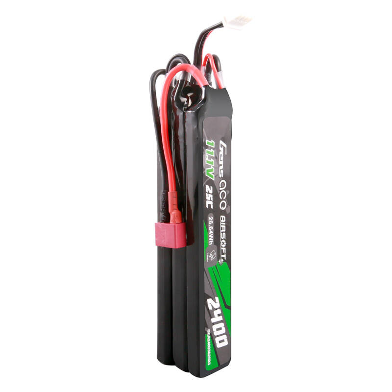 Gens ace 25C 2400mAh 3S2P 11.1V NUNCHUCK 3X Airsoft Gun Lipo baterija s Deans(T) utikačem