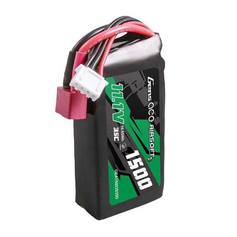 Gens ace 35C 1500 mAh 3S1P 11,1 V Airsoft Gun Lipo baterija s T utikačem