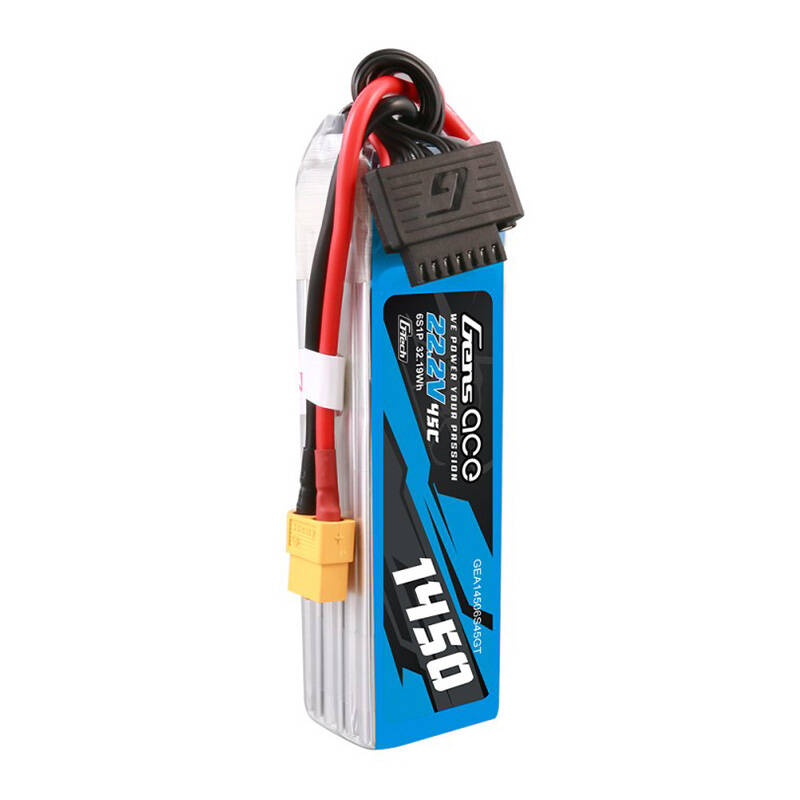 Gens Ace G-Tech 1450mAh 22.2V 45C 6S1P Lipo baterija s XT60 utikačem