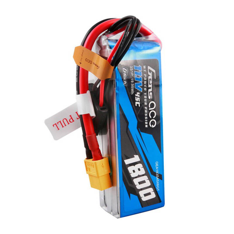 Gens ace G-Tech 1800mAh 11.1V 45C 3S1P Lipo baterija s XT60 utikačem