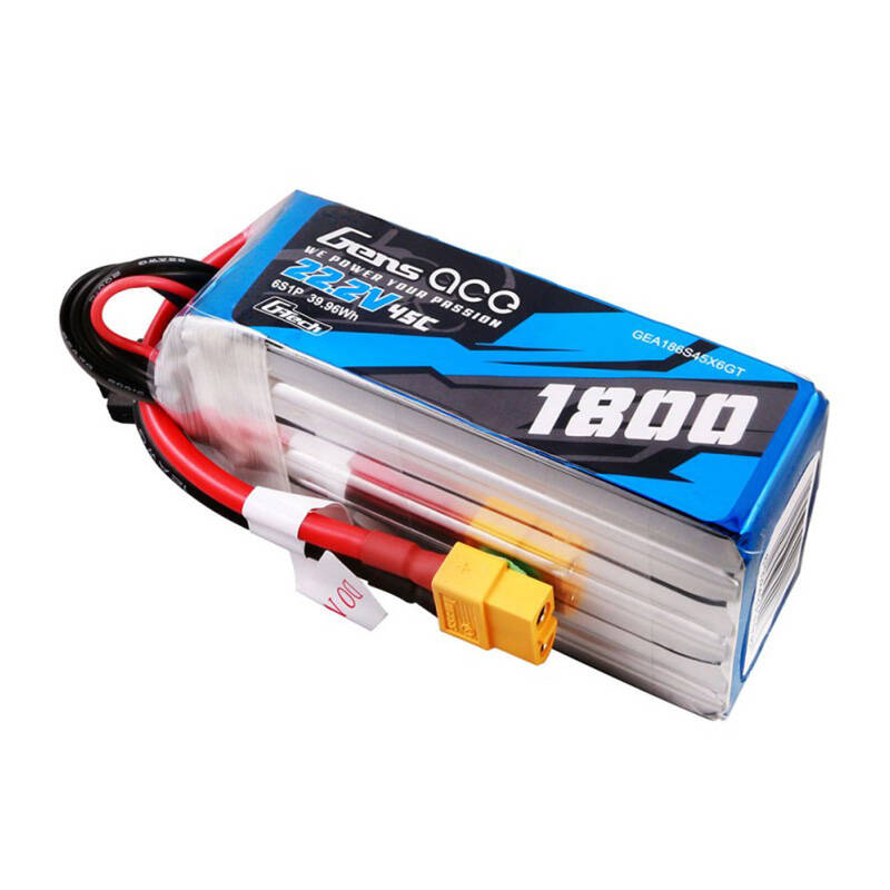 Gens ace G-Tech 1800mAh 22.2V 45C 6S1P Lipo baterija s XT60 utikačem