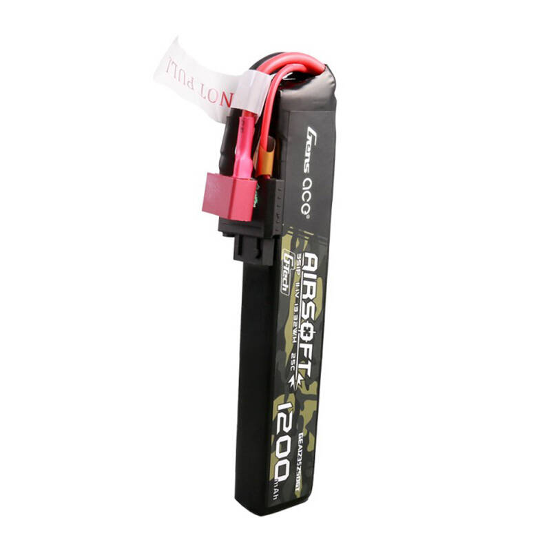 Gens ace G-Tech 25C 1200mAh 3S1P 11.1V Airsoft Gun Lipo baterija s T utikačem