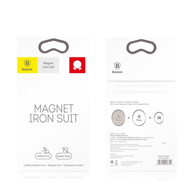 Magnetni držač za telefon Baseus Iron Suit kit - crni