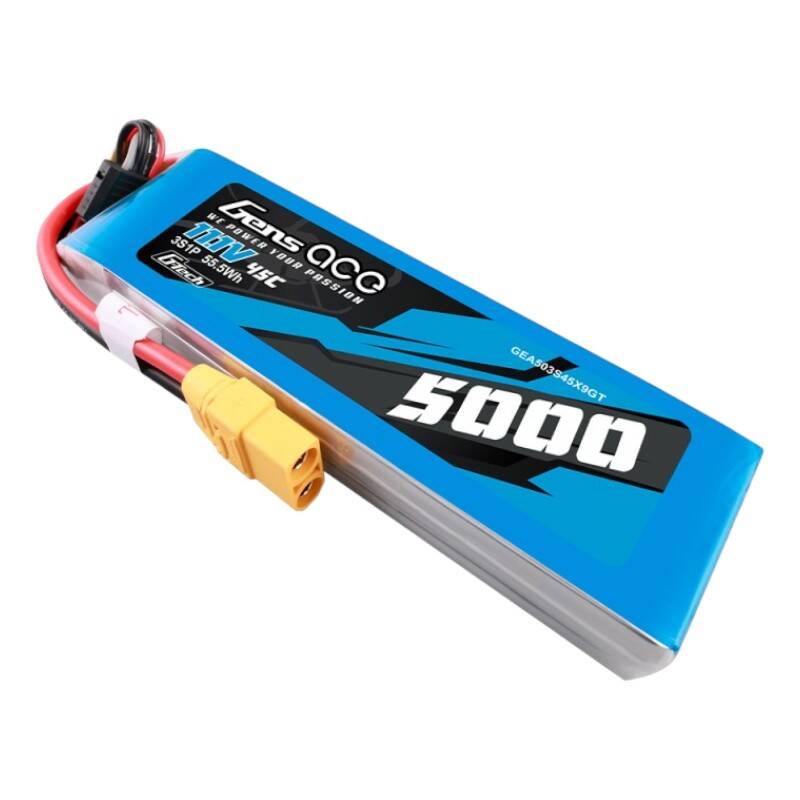 Gens ace G-Tech 5000mAh 11.1V 45C 3S1P lipo baterija s XT90 utikačem