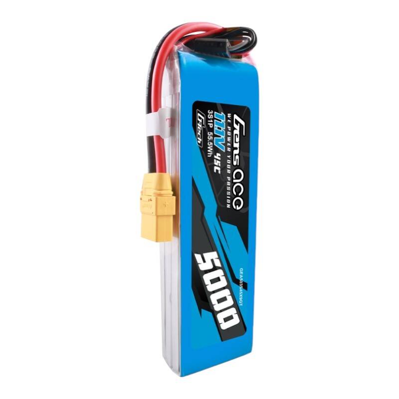 Gens ace G-Tech 5000mAh 11.1V 45C 3S1P lipo baterija s XT90 utikačem