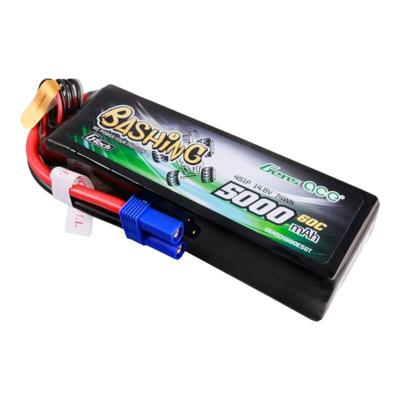 Gens ace G-Tech 5000 mAh 14,8 V 4S1P 60C Lipo baterija s EC5 Plug-Bashing serijom