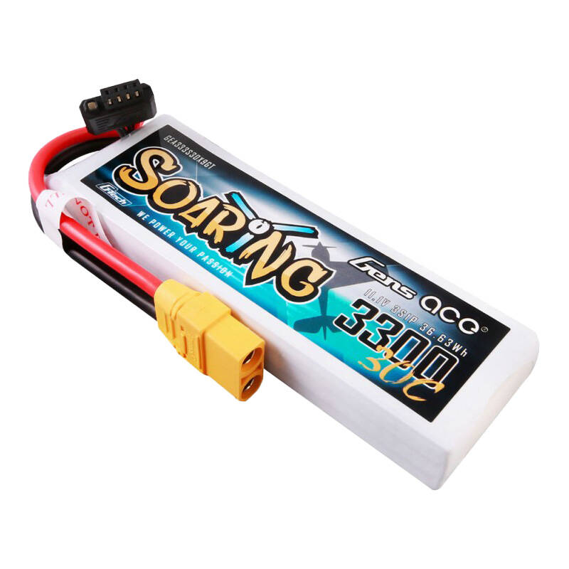 Gens ace G-Tech Soaring 3300mAh 11.1V 30C 3S1P Lipo baterija s XT90 utikačem